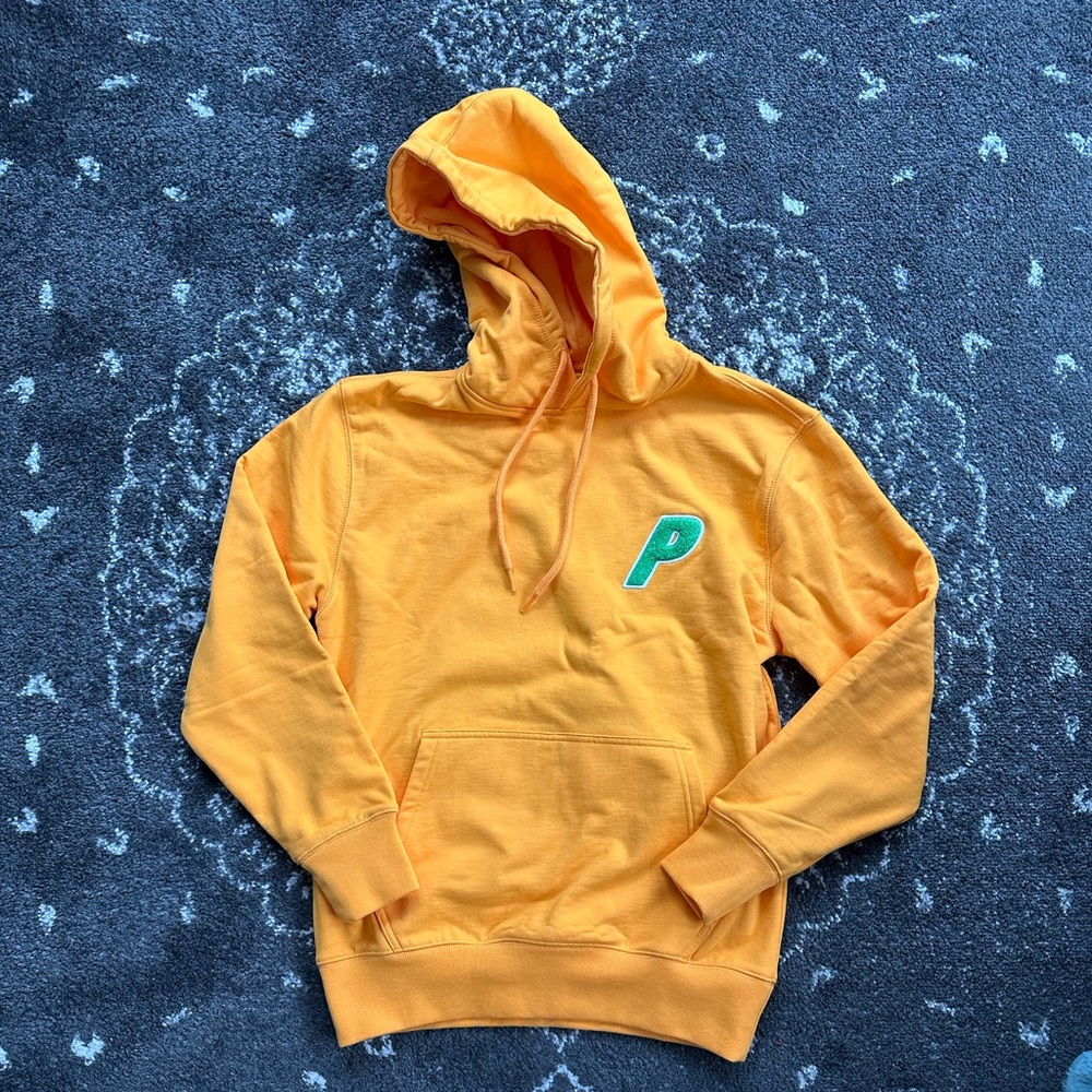 Palace Orange Hoodie with Green P Logo